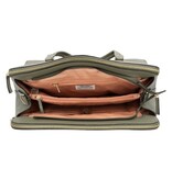 LouLou Laptop schoudertas OLIVIA Sage Gold