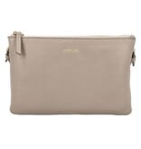 LouLou Leren schoudertasje Camille soft sepia