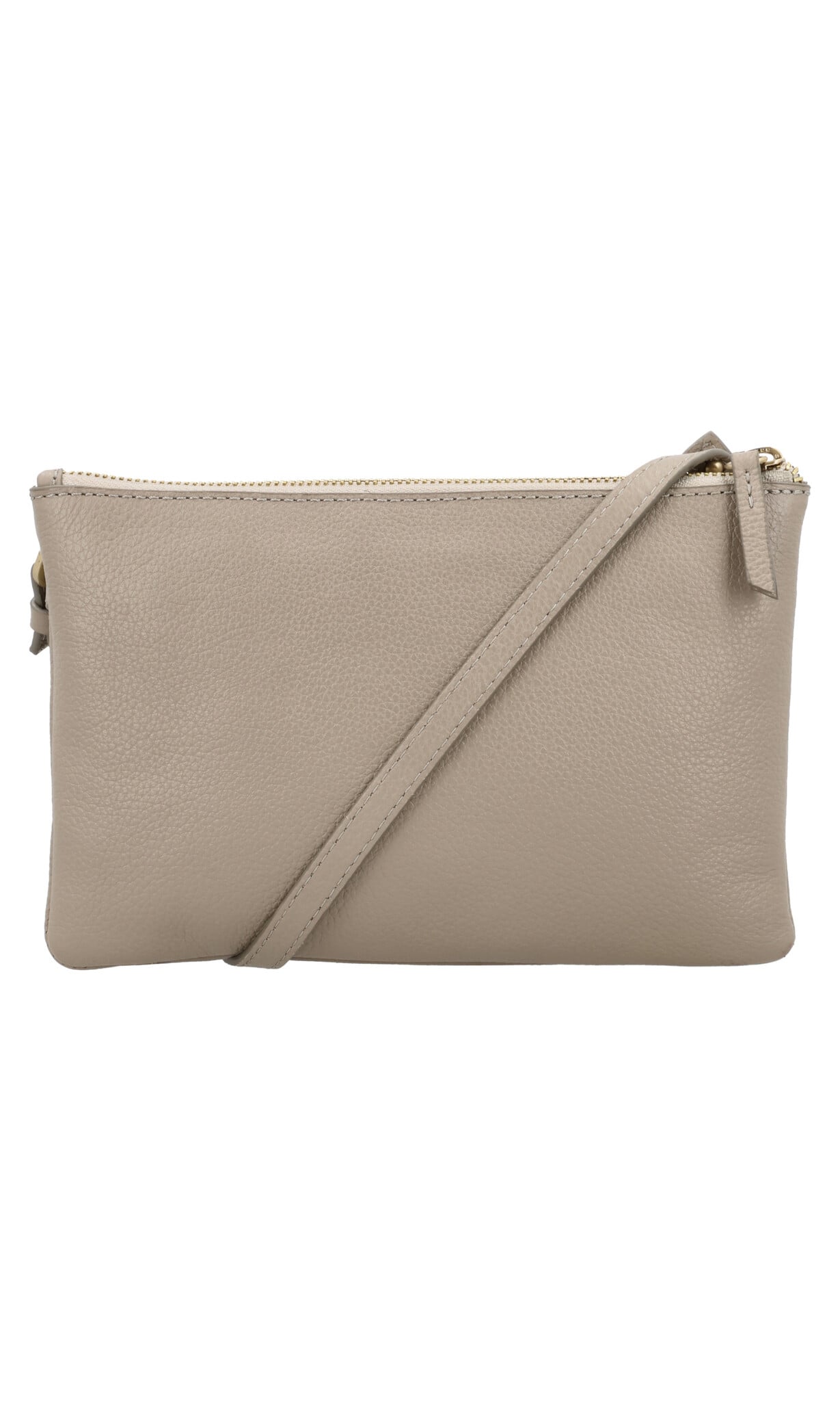 LouLou Leren schoudertasje Camille soft sepia