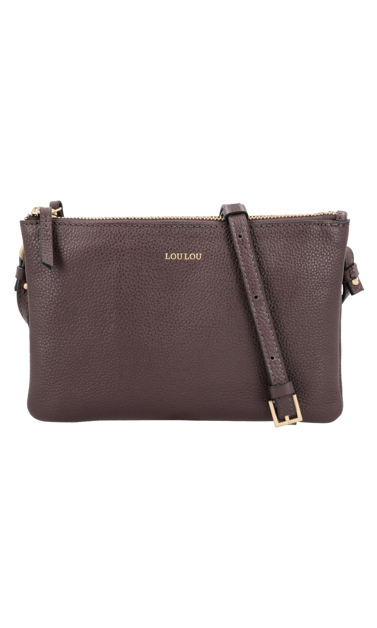 LouLou Leren schoudertasje Camille Merlot