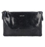 LouLou Leren schoudertasje Camille Python Blue Orient