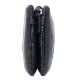 LouLou Leren schoudertasje Camille Python Blue Orient