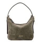 LouLou LOIS  Suede hobo / crossbody tas Sage