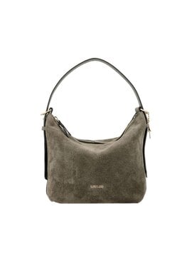 LouLou LOIS  Suede hobo / crossbody tas Sage