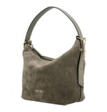 LouLou LOIS  Suede hobo / crossbody tas Sage