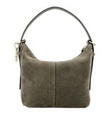 LouLou LOIS  Suede hobo / crossbody tas Sage