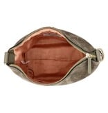 LouLou LOIS  Suede hobo / crossbody tas Sage