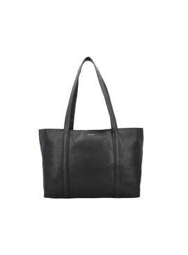 LouLou EMIE Ruime en tijdloze leren school- of werktas Black-Gold