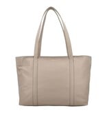 LouLou EMIE Ruime en tijdloze leren school- of werktas Soft Sepia