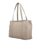 LouLou EMIE Ruime en tijdloze leren school- of werktas Soft Sepia