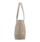 LouLou EMIE Ruime en tijdloze leren school- of werktas Soft Sepia