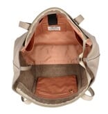 LouLou EMIE Ruime en tijdloze leren school- of werktas Soft Sepia