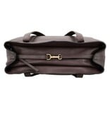 LouLou EMIE Ruime en tijdloze leren school- of werktas Merlot Gold