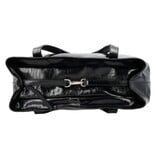 LouLou EMIE  leren tas met laptopvak - Glace Black