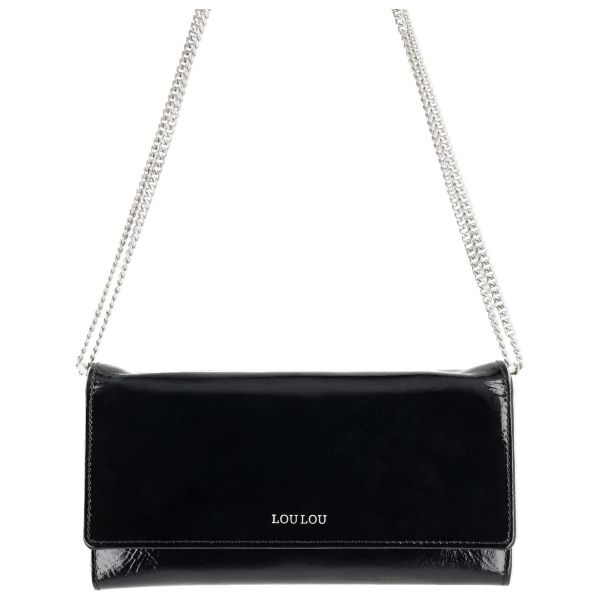LouLou ANAÏS Leren tasje/Clutch  - Glace Black