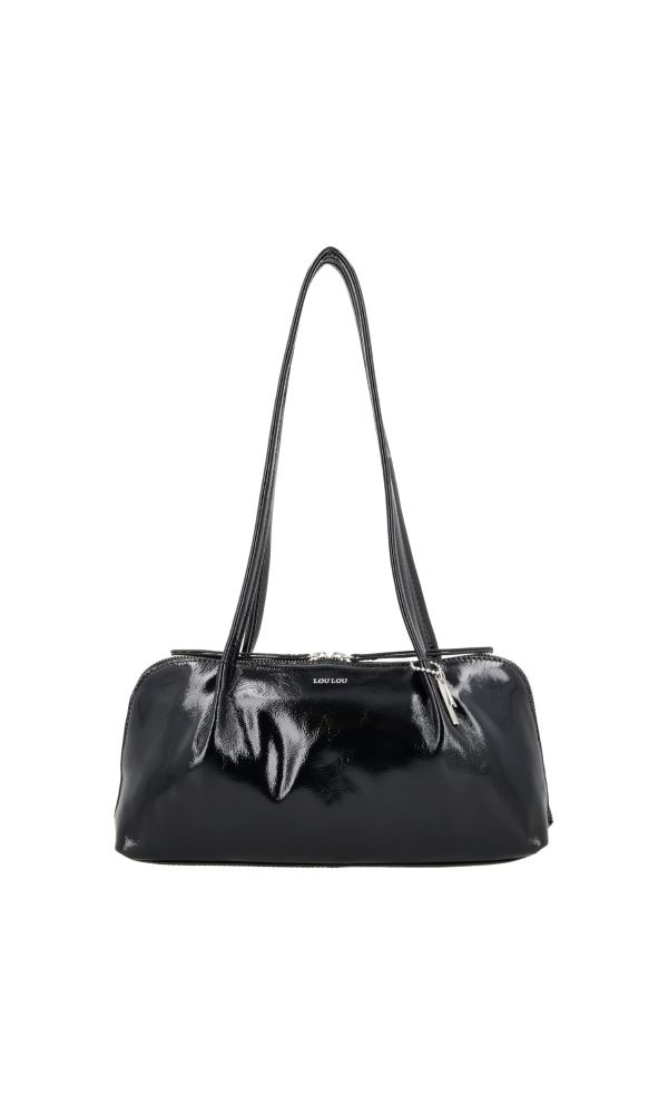 LouLou ELO stijlvolle baguette tas -  Glace Black