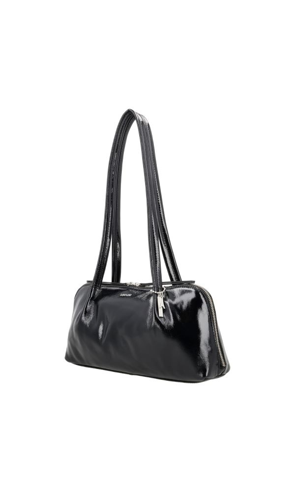 LouLou ELO stijlvolle baguette tas -  Glace Black