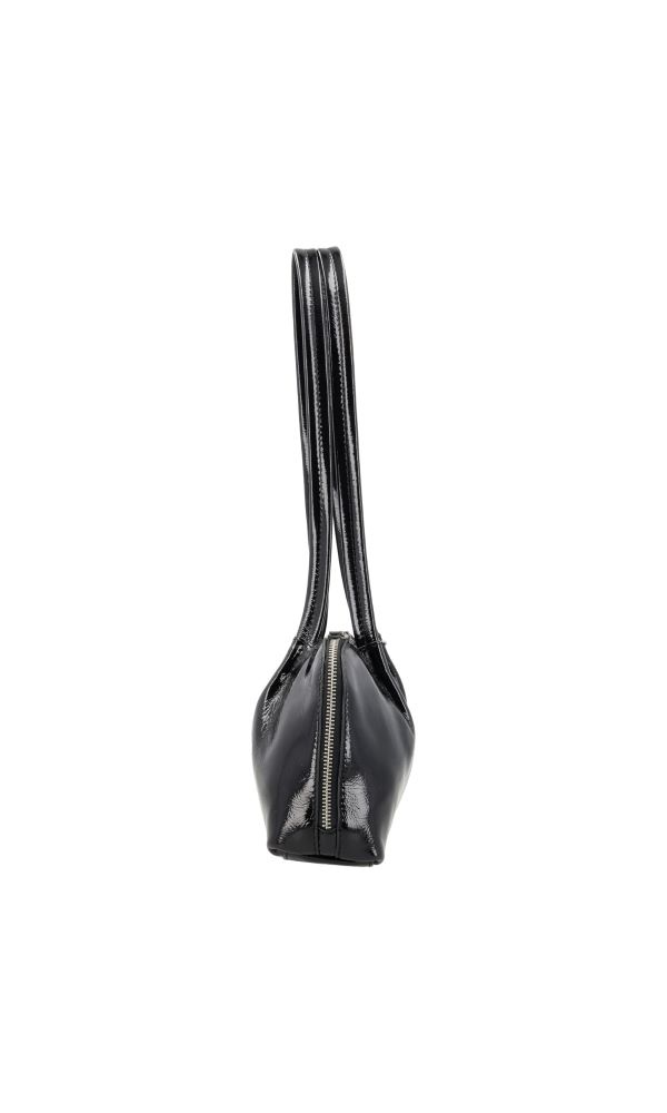 LouLou ELO stijlvolle baguette tas -  Glace Black