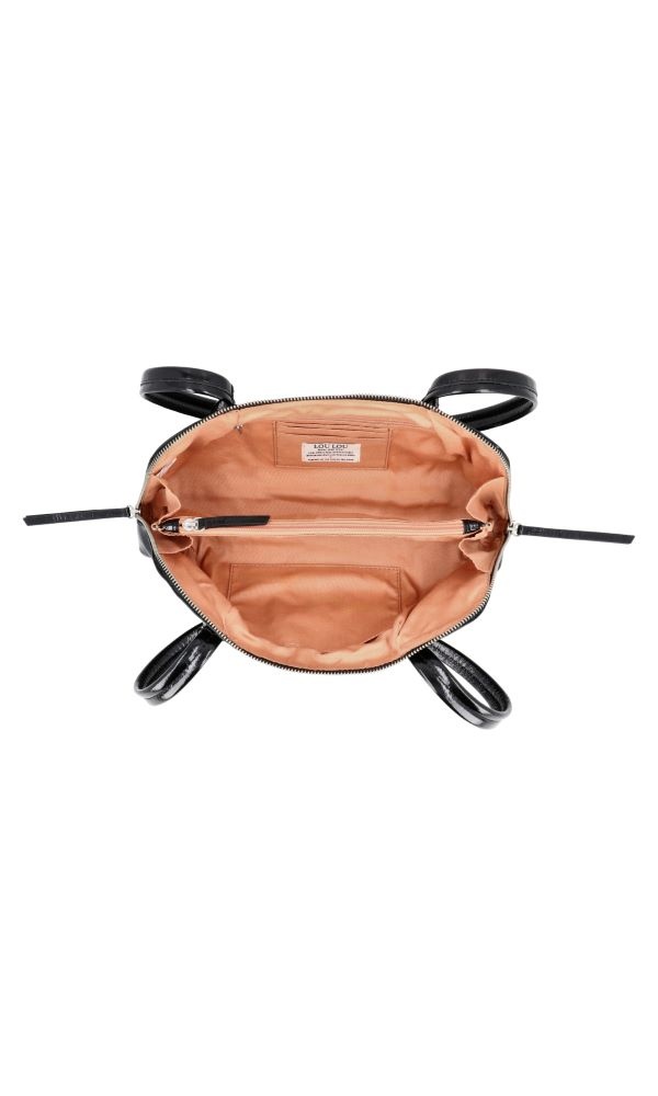 LouLou ELO stijlvolle baguette tas -  Glace Black