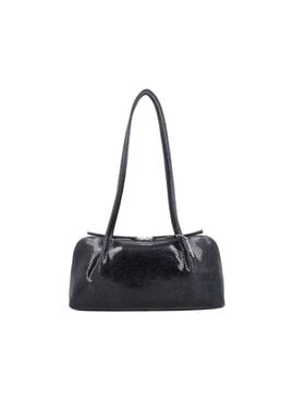 LouLou ELO stijlvolle baguette tas -  Python BlueSilver