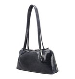 LouLou ELO stijlvolle baguette tas -  Python Blue Silver
