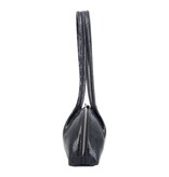 LouLou ELO stijlvolle baguette tas -  Python Blue Silver