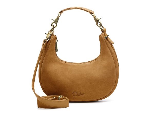 Chabo Schoudertas Sydney Light cognac suède
