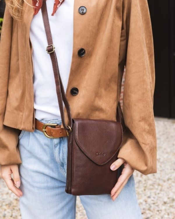 Chabo Leren Schoudertasje Stylish Mover Chocolate