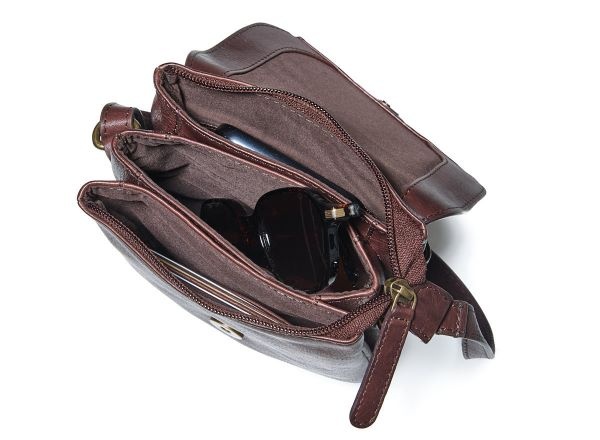 Chabo Leren Schoudertasje Stylish Mover Chocolate