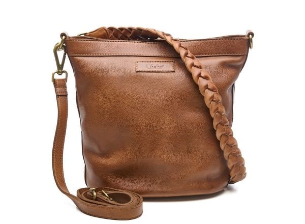 Chabo Leren Stylish Bucket Bag Camel