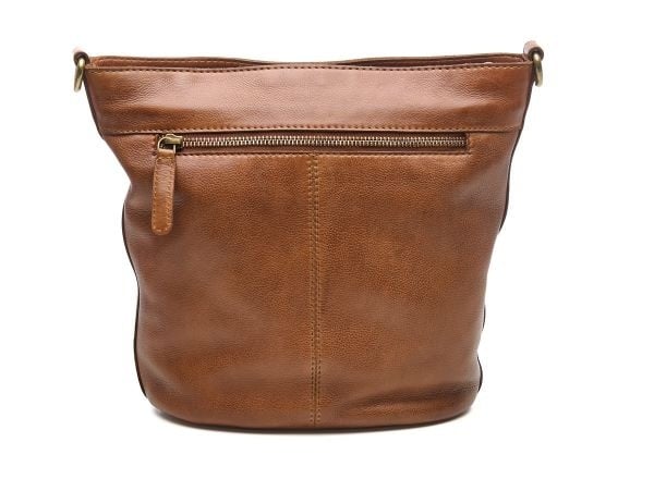 Chabo Leren Stylish Bucket Bag Camel