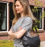 Chabo Leren Schoudertas Byron Navy