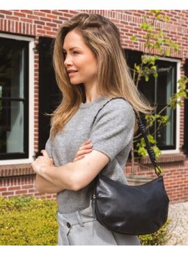 Chabo Leren Schoudertas Byron Navy