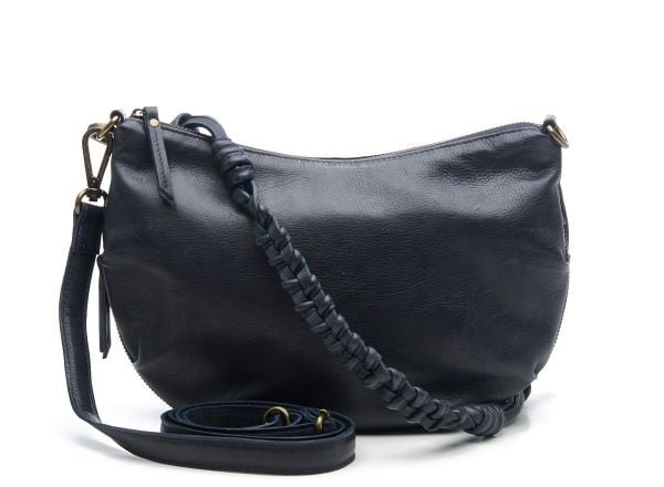 Chabo Leren Schoudertas Byron Navy