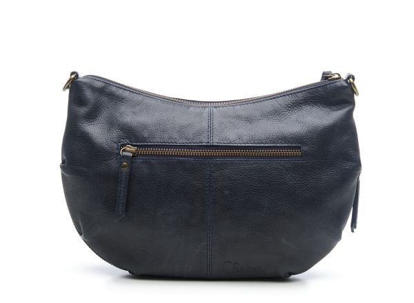 Chabo Leren Schoudertas Byron Navy
