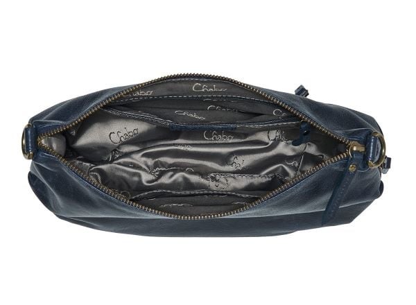 Chabo Leren Schoudertas Byron Navy