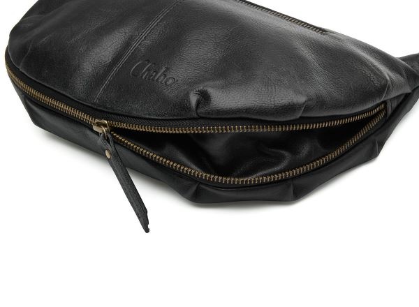 Chabo Leren Schoudertas Byron Black