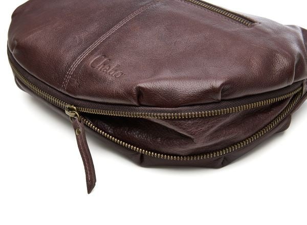 Chabo Leren Schoudertas Byron Chocolate