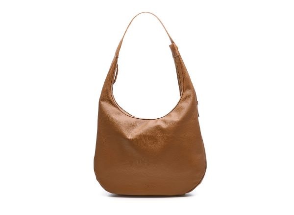 Chabo Leren Schoudertas Hobo Brisbane Camel