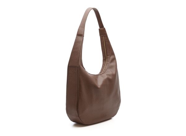 Chabo Leren Schoudertas Hobo Brisbane Chocolate