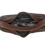 Chabo Leren Schoudertas Hobo Brisbane Chocolate
