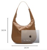 Chabo Leren Schoudertas Hobo Brisbane Chocolate