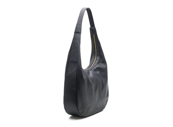 Chabo Leren Schoudertas Hobo Brisbane Black