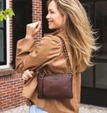 Chabo Leren Schoudertas Stylish Cross Chocolate