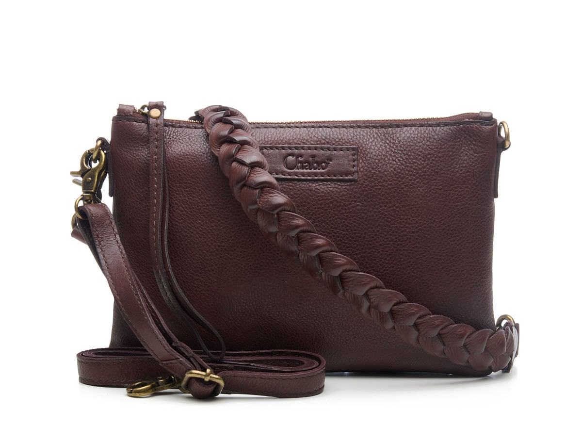 Chabo Leren Schoudertas Stylish Cross Chocolate