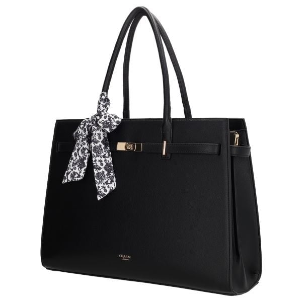 CHARM LONDON BAGS  The Hamptons Laptoptas 15,6 inch Black