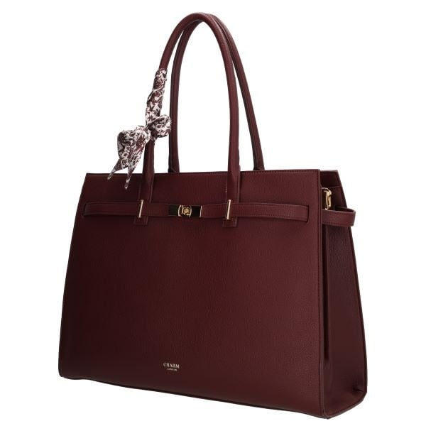 CHARM LONDON BAGS  The Hamptons Laptoptas 15,6 inch Bordeaux