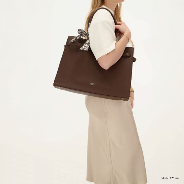 CHARM LONDON BAGS  The Hamptons Laptoptas 15,6 inch dark brown