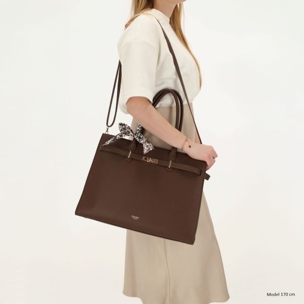 CHARM LONDON BAGS  The Hamptons Laptoptas 15,6 inch dark brown