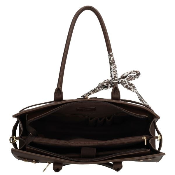 CHARM LONDON BAGS  The Hamptons Laptoptas 15,6 inch dark brown